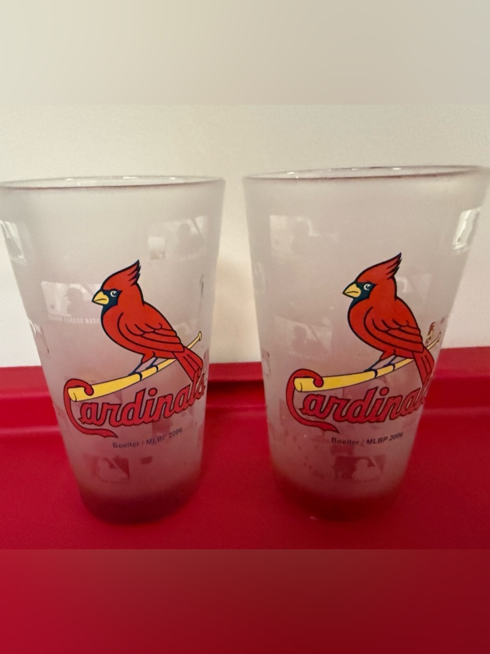 St. Louis Cardinals Red Cardinal Glasses - Pair